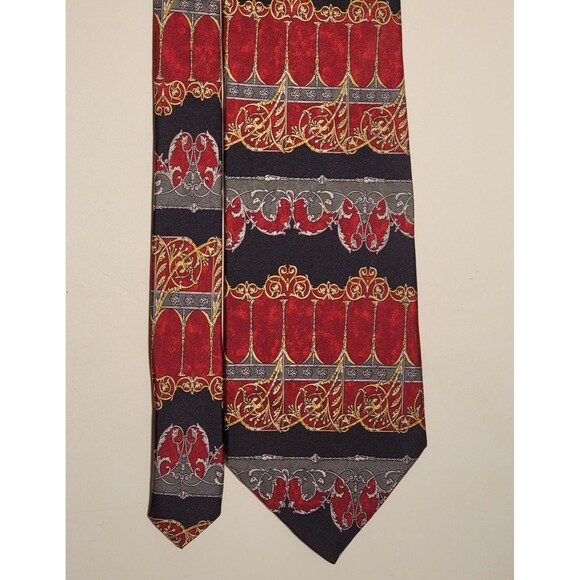 Andhurst Other - Men's Andhurst Mix Red Black NeckTie 100% Pure Silk